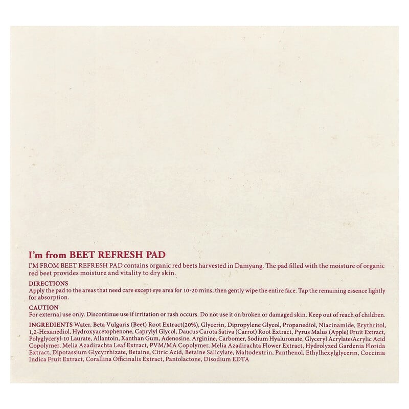 Beet Refresh Pad 260ml