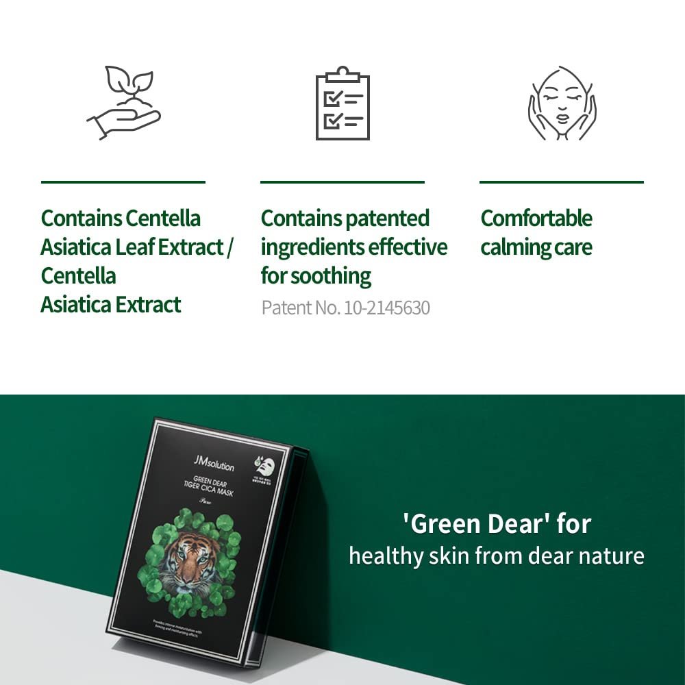 Green Dear Tiger Cica Mask Pure
