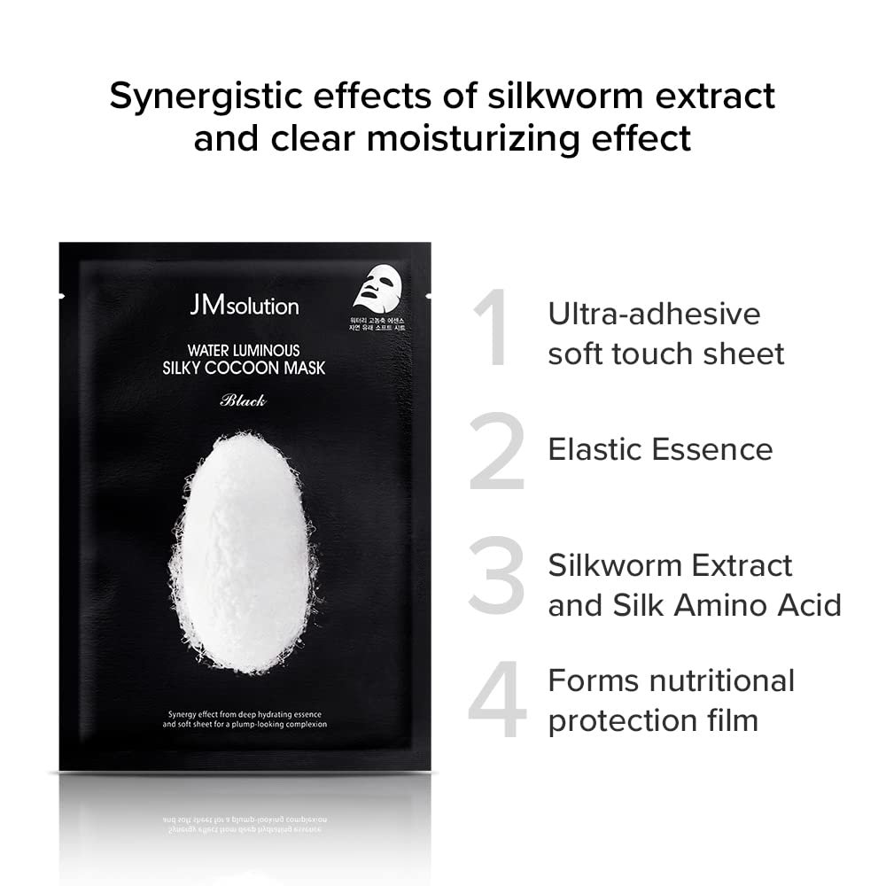 Water Luminous Silky Cocoon Mask Black