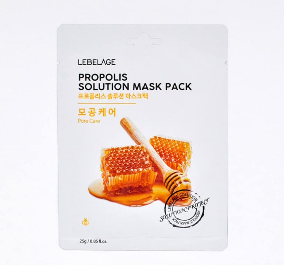LEBELAGE PROPOLIS SOLUTION MASK PACK 25g * 10pcs