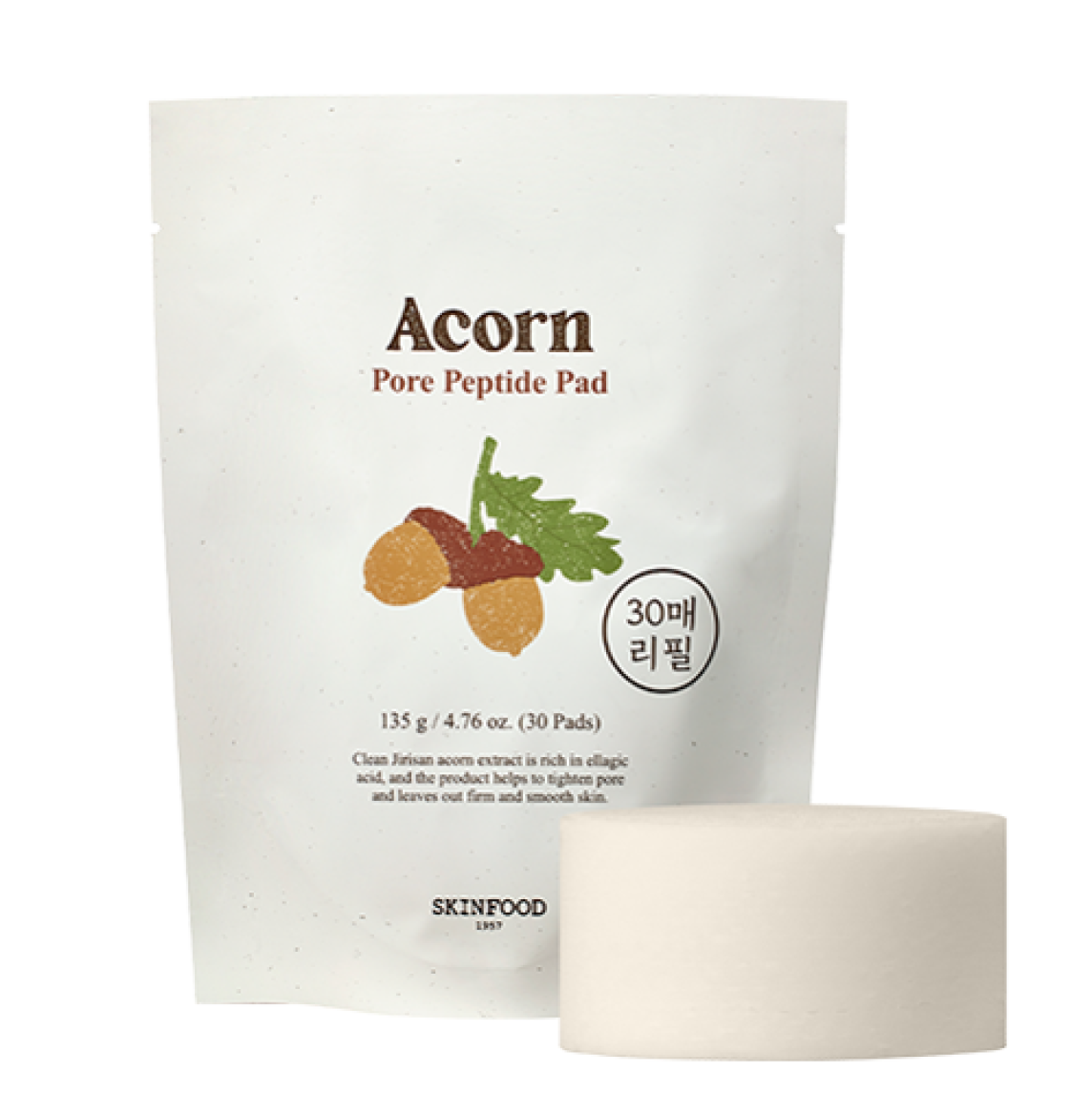 Acorn Pore Peptide Pad 30pads Refill 30ea