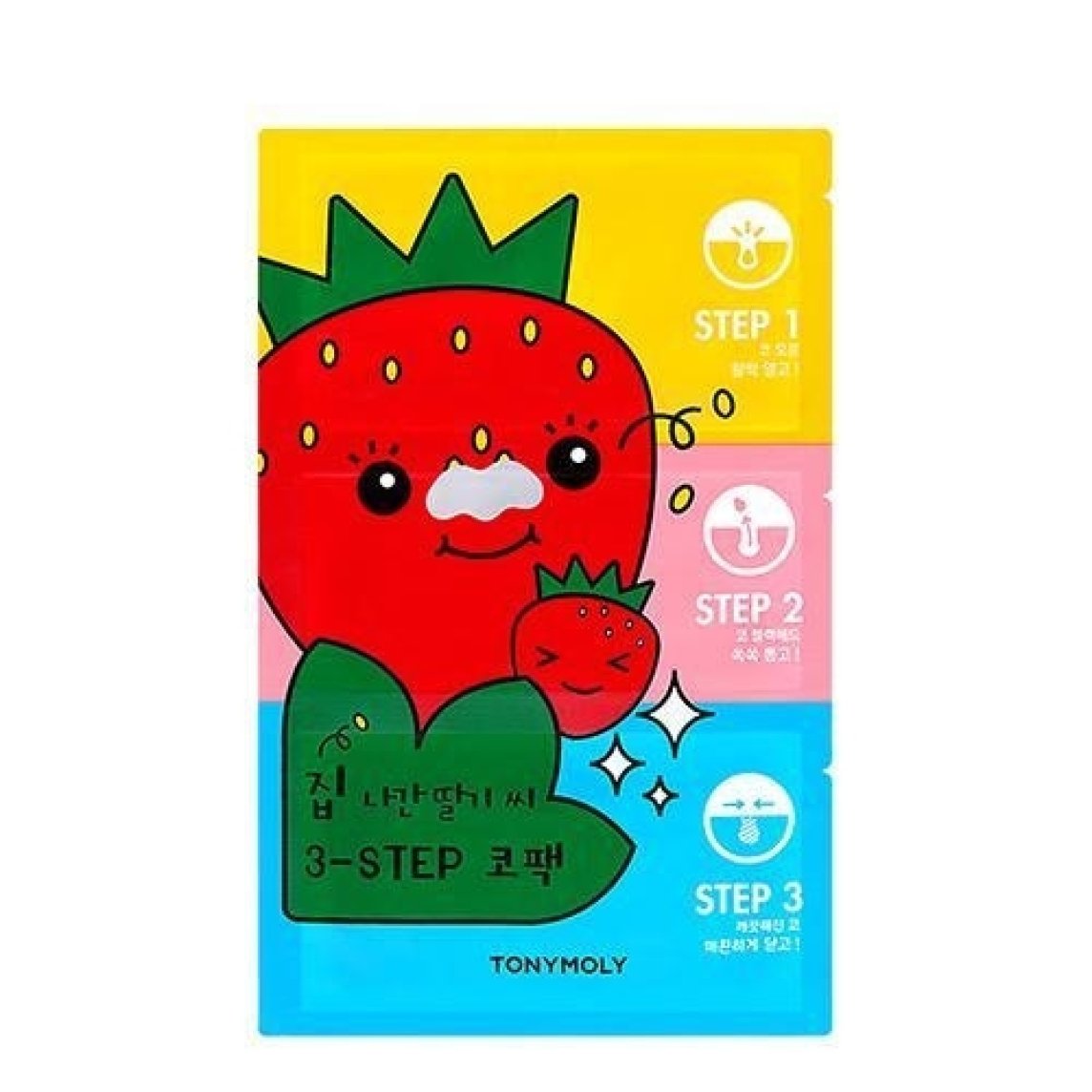 Runaway Strawberry Seeds 3-step Nose Pack 6g