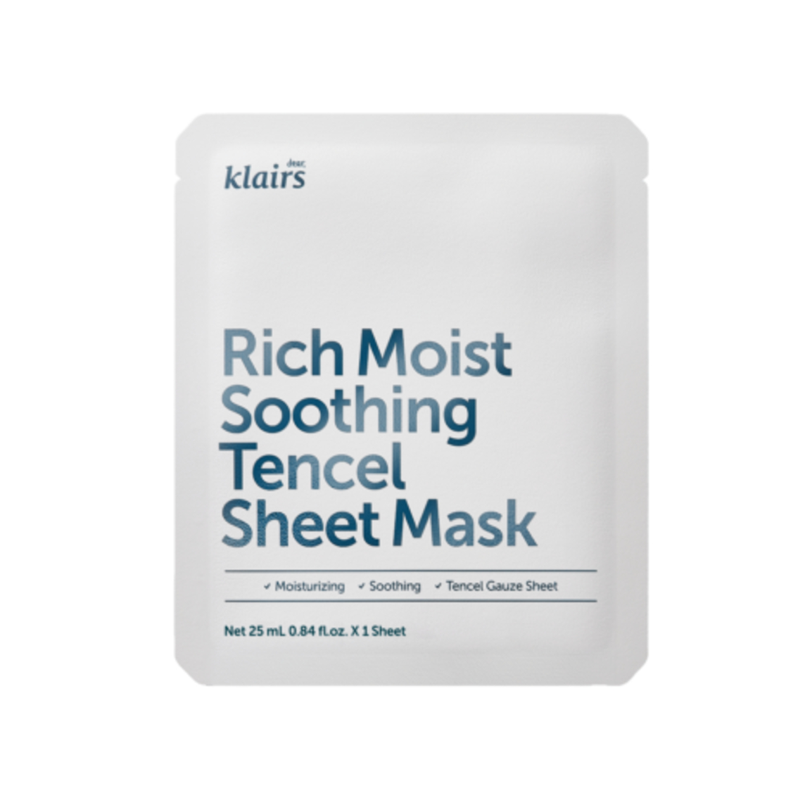 Rich Moist Soothing Tencel Sheet Mask 25ml