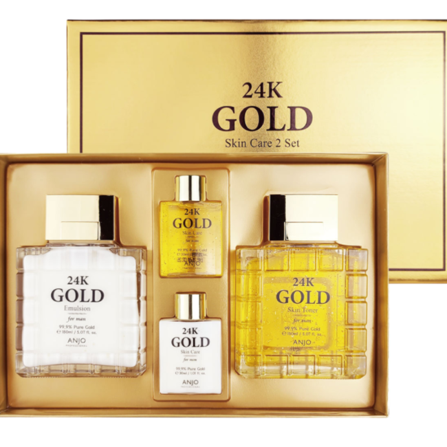 24k Gold Skin Care Set For Men