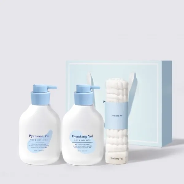 Kids & Baby Line Gift Set 590ml*2+거즈
