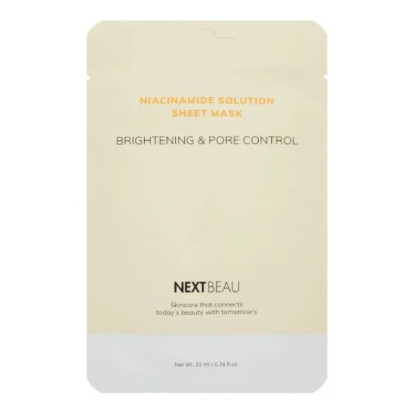 Niacinamide Solution Brightening & Pore Control Sheet Mask 22ml