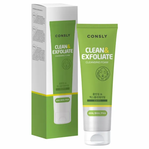 Aha, Bha, Pha Cleansing Foam “clean&exfoliate”, 120ml
