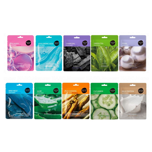 Daily Solution Mask Sheet 25ml * 10 Pcs (12 Types)